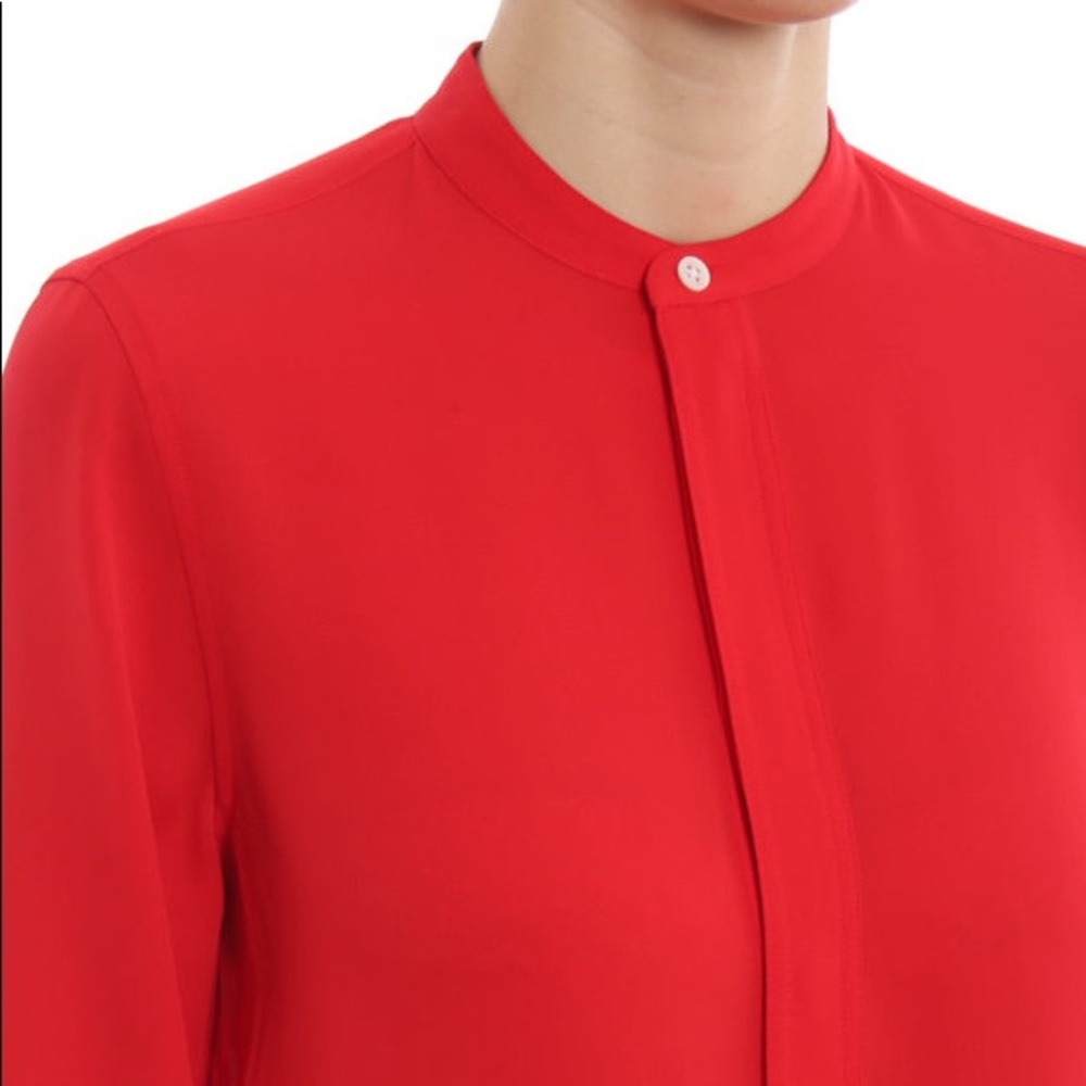 NWT Polo Ralph Lauren silk red blouse - Picture 4 of 12